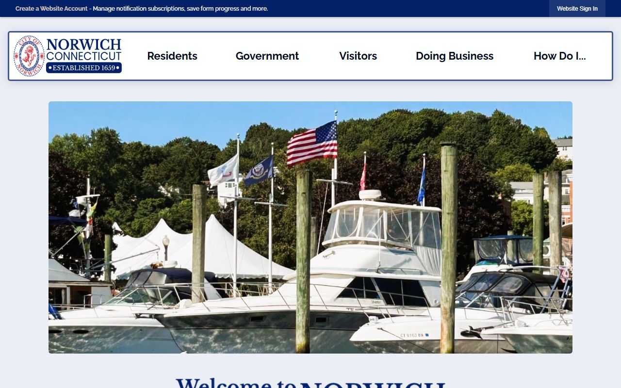 New London County Norwich city government phone directory